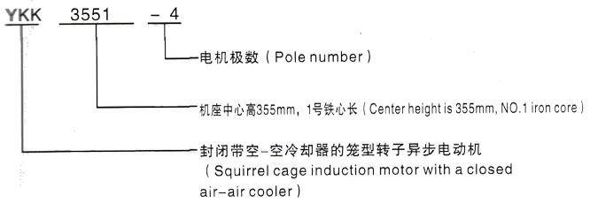 YKK系列(H355-1000)高压YKK5604-12三相异步电机西安泰富西玛电机型号说明